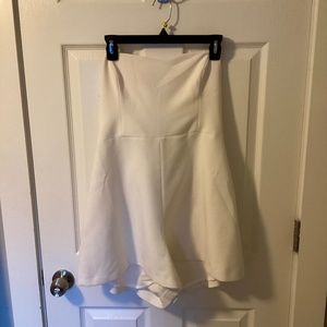 French Connection Women’s White Sweetheart Neck Party Romper